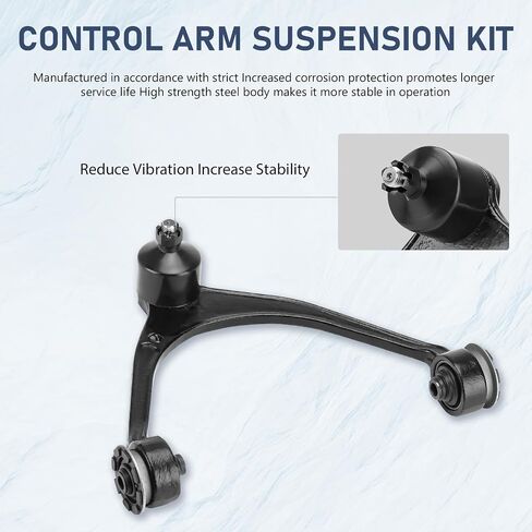 8pc Front Upper Control Arms Suspension Kit Fit for 1998-2005 Lexus GS300 1998-2000 GS400 2001-2005 GS430 with Lower Ball Joints Tie Rods in Saudi Arabia