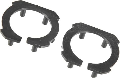 Motoforti H7 LED المصباح الأمامي حامل محول المقبس، حامل القاعدة كليب لهوندا CBR 600rr، بلاستيك، أسود، قطعتين in Saudi Arabia