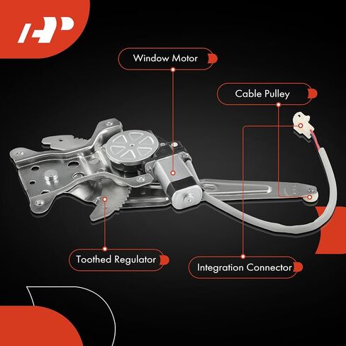 A-Premium Electric Power Window Regulator with Motor Compatible with Toyota Land Cruiser 1991-1997 & Lexus LX450 1996-1997, Rear Driver and Passenger Side, 2-PC Set in Saudi Arabia