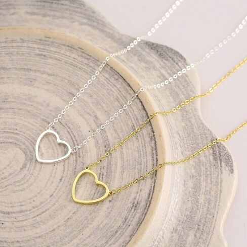 Kyerlyn Dainty Necklaces for Women Hollow Heart Necklace/David Star Lover Pendant Sun Tag Necklace Women Jewelry Girls Gift in Saudi Arabia