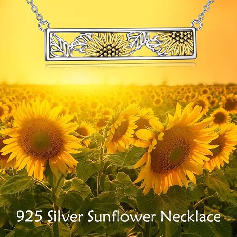 POPLYKE Flower Pendant Necklace for Women Sterling Silver Leaf Floral Jewelry Gifts for Women Mom Wife in Saudi Arabia