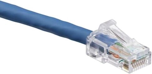 Leviton 6D460-10L eXtreme 6+ SlimLine Patch Cord, CAT 6, 10-Foot Length, Blue in Saudi Arabia