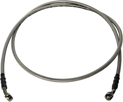 Braided Hydraulic Brake Hose Line Brake Cable Universal Brake Lines Compatible with Dirt Bike Softail ATV UTV Go Kart GY6 Scooter 10mm Banjo Ends M10 82.6" / 210cm in Saudi Arabia