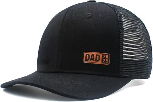 Dad to Be Est 2025 Leather Patch Baseball Cap Gifts from Daughter Son for Daddy Father Him Father's Day Birthday in Kuwait