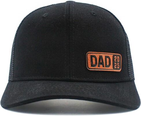 Dad to Be Est 2025 Leather Patch Baseball Cap Gifts from Daughter Son for Daddy Father Him Father's Day Birthday in Kuwait