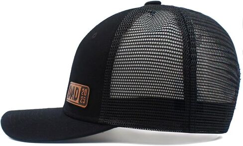 Dad to Be Est 2025 Leather Patch Baseball Cap Gifts from Daughter Son for Daddy Father Him Father's Day Birthday in Kuwait