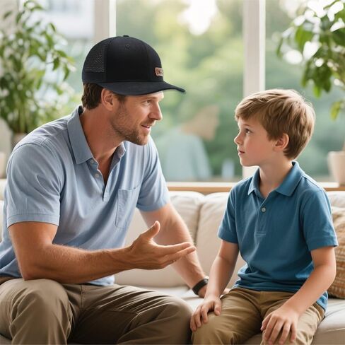 Dad to Be Est 2025 Leather Patch Baseball Cap Gifts from Daughter Son for Daddy Father Him Father's Day Birthday in Kuwait