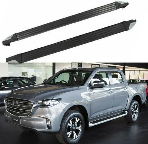 2Pcs Running Board Side Step Pedal Nerf Bar Fits for Mazda BT-50 UP UR 2011-2022 in Saudi Arabia