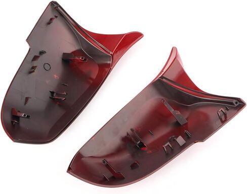 GZYF الأحمر مرآة الرؤية الخلفية غطاء قبعات الكسوة لسيارات BMW F30 F31 320i 328i 335i 330i 12-18 in Saudi Arabia