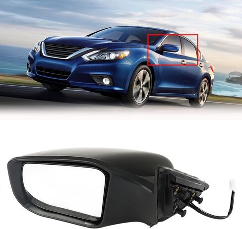 Driver Side Left Mirror Power Paint Non-Heated Non-Folding Replacement for 2013-2018 Altima Sedan NI1320223 963023TH0A in Saudi Arabia