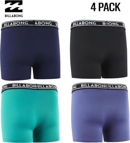 Billabong Boys Underwear 4 Pack Boxer Briefs for Boys 6-18 Durable Stretch Breathable Moisture Wicking in Saudi Arabia
