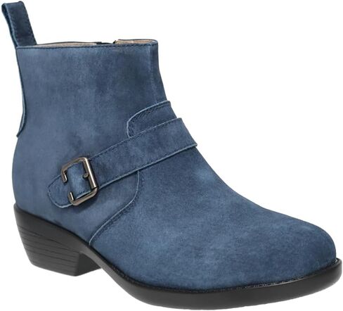 Propet Womens Memphis Zippered Casual Boots Ankle Low Heel 1-2" - Brown in Kuwait