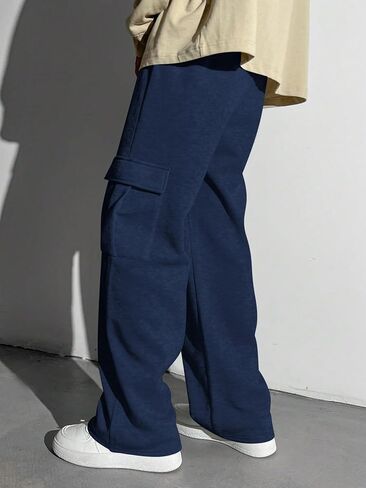Boy's Wide Leg Sweatpants Athletic Baggy Pants Thermal Long Cargo Pants Joggers Trousers in Kuwait