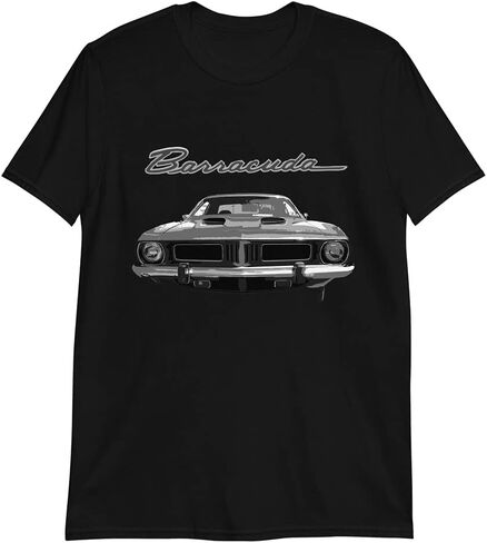 1973 Barracuda Cuda American Muscle Car Short-Sleeve Unisex T-Shirt in Saudi Arabia