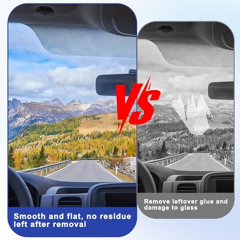 8Pcs Sticker Shield for Windshields, Clear Electrostatic Stickers Double-Sided Adhesive Pad Static Cling Window Film for Dash Cam Mounting in Saudi Arabia