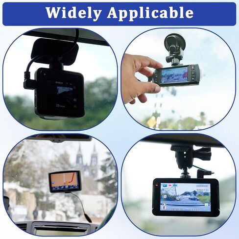 8Pcs Sticker Shield for Windshields, Clear Electrostatic Stickers Double-Sided Adhesive Pad Static Cling Window Film for Dash Cam Mounting in Saudi Arabia