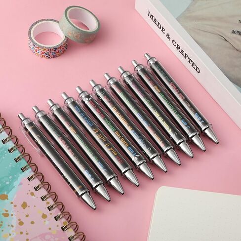 Mr. Pen- Christian Pen Set, 10 Pack, Floral Serenity, Black Ink, Bible Verse Pens, Christian Pens for Women, Bible Pens No Bleed Through, Ballpoint Pens Ballpoint, Christmas Gift in Saudi Arabia