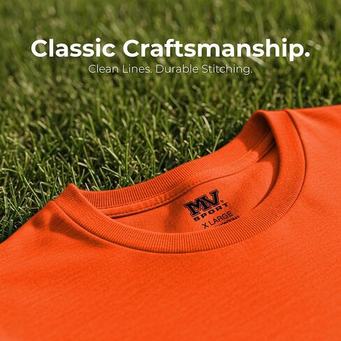 تي شيرت MV Sport Classic للرجال – تي شيرت قطن ناعم | قميص رجالي كاجوال للجنسين | تي شيرت أساسي بأكمام قصيرة للبالغين in Kuwait