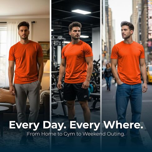 تي شيرت MV Sport Classic للرجال – تي شيرت قطن ناعم | قميص رجالي كاجوال للجنسين | تي شيرت أساسي بأكمام قصيرة للبالغين in Kuwait