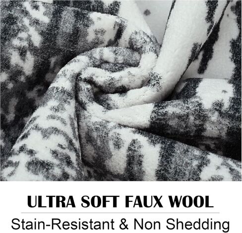 Area Rug 8x10 Washable Rugs Modern Abstract Area Rug Soft Non-Slip Non-Shedding Faux Wool Stain Resistant Floor Carpets for Living Room Bedroom Dining Room Kids Room Home Office (Grey) in Saudi Arabia