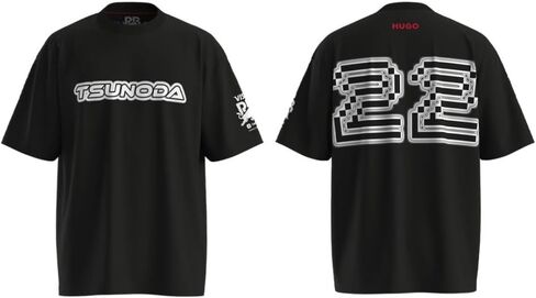 HUGO Men's Tsunoda Graphic F1 2025 Racing Bull Fan T-Shirt in Saudi Arabia