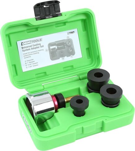 OEMTOOLS 27067 Universal Cooling System Adapter Set, Works with Auto Coolant Pressure Tester to Test Pressure in Most Vehicles, Fits Plastic Reservoirs in Saudi Arabia