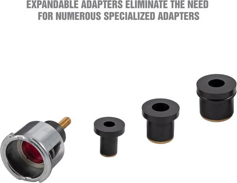 OEMTOOLS 27067 Universal Cooling System Adapter Set, Works with Auto Coolant Pressure Tester to Test Pressure in Most Vehicles, Fits Plastic Reservoirs in Saudi Arabia