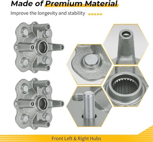 M MATI Front Left & Right Hubs for Yamaha Grizzly 350 400 450 2007-2014 W-olverine 350 450 2006-2010 Kodiak 400 450 Bruin 350 2003-2006 Big Bear 400 2007-2012 5ND-F5111-21-00 5ND-F5111-30-00 in Saudi Arabia