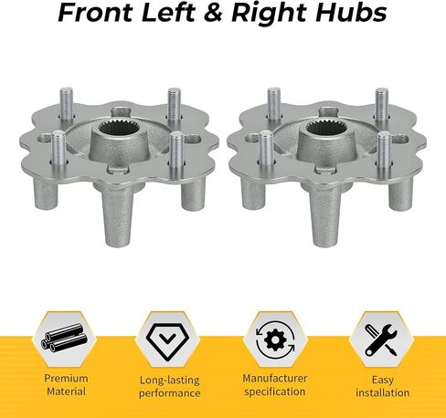 M MATI Front Left & Right Hubs for Yamaha Grizzly 350 400 450 2007-2014 W-olverine 350 450 2006-2010 Kodiak 400 450 Bruin 350 2003-2006 Big Bear 400 2007-2012 5ND-F5111-21-00 5ND-F5111-30-00 in Saudi Arabia