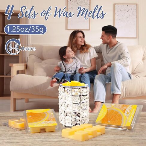 SCENTORINI Scentsy Wax Melts, Mango Scent, 4 Pack Wax Cubes, Long-Lasting, for Candle Making, Wax Warmer in Saudi Arabia