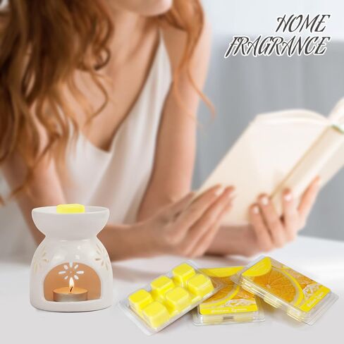 SCENTORINI Scentsy Wax Melts, Mango Scent, 4 Pack Wax Cubes, Long-Lasting, for Candle Making, Wax Warmer in Saudi Arabia