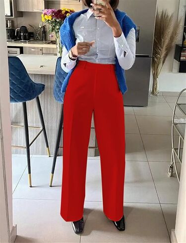 Business Casual Work Pants Dress Office Trousers Slacks with Pockets in Saudi Arabia