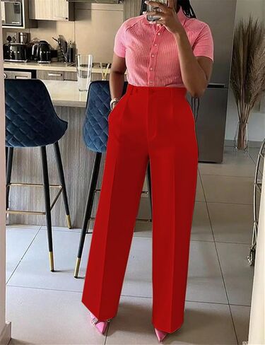 Business Casual Work Pants Dress Office Trousers Slacks with Pockets in Saudi Arabia