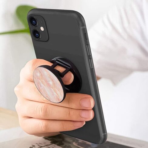 Multi-Function Cell Phone Stand, White Black Marble Expanding Stand Grip for Smartphones and Tablets (4 Pack) in Saudi Arabia