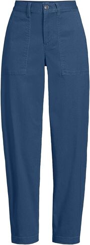Lands' End Women's High Rise Barrel Leg Chino Pants in Kuwait