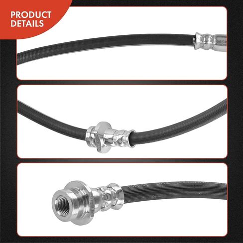 A-Premium Front Driver or Passenger Brake Hydraulic Hose Compatible with Select Honda and Isuzu Models - Passport 2002, Axiom 2002-2004, Rodeo 2002-2004, Rodeo Sport 2002-2003 in Saudi Arabia