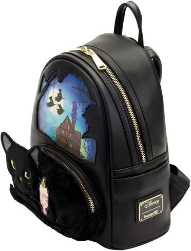 Loungefly Disney Hocus Pocus Binx Pocket Double Strap Shoulder Bag Purse Mini Backpack in Saudi Arabia
