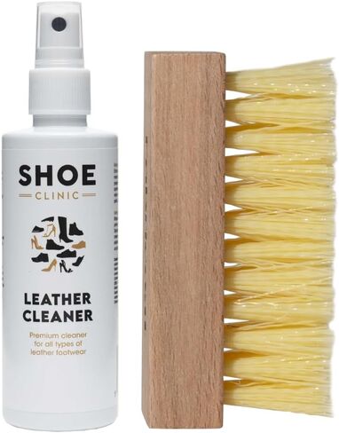 Shoe Clinic Leather Cleaner | Deep Clean Shoes, Sneakers, Boots, Heels, Sandals, and More | Natural Quick Drying Premium Shoe Cleaner (125 ml / 4.2 oz) in Saudi Arabia