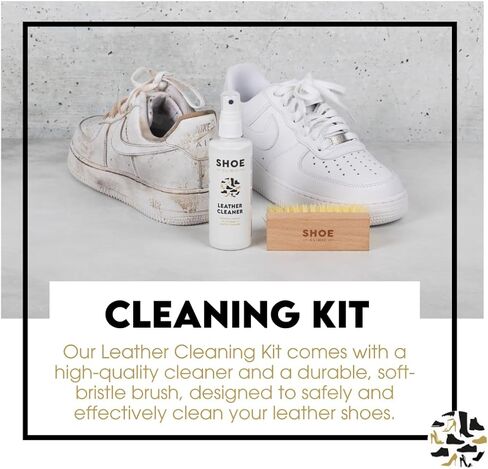Shoe Clinic Leather Cleaner | Deep Clean Shoes, Sneakers, Boots, Heels, Sandals, and More | Natural Quick Drying Premium Shoe Cleaner (125 ml / 4.2 oz) in Saudi Arabia