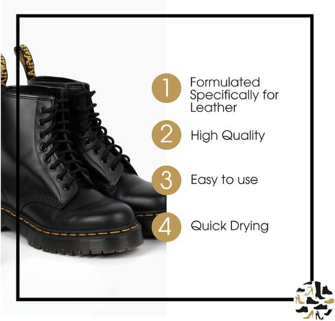 Shoe Clinic Leather Cleaner | Deep Clean Shoes, Sneakers, Boots, Heels, Sandals, and More | Natural Quick Drying Premium Shoe Cleaner (125 ml / 4.2 oz) in Saudi Arabia