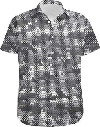 Camo Hawaiian Shirts for Men - Vintage Button Down Mens Hawaiian Shirts Short Sleeve SR142 in Saudi Arabia