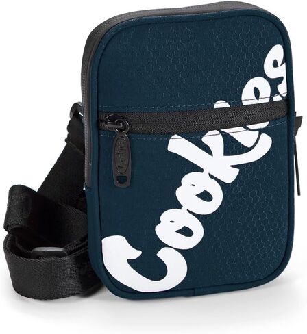 COOKIES Honeycomb Utility Bag–Smell Proof Nylon Crossbody Small Bag with Removable Strap, 5 Zippered Compartments, Streetwear in Saudi Arabia