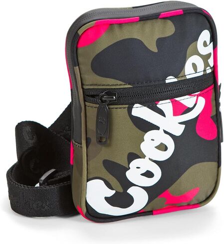 COOKIES Honeycomb Utility Bag–Smell Proof Nylon Crossbody Small Bag with Removable Strap, 5 Zippered Compartments, Streetwear in Saudi Arabia
