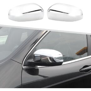 Jimen Compatible with Jeep Cherokee 2014-2023 / Jeep Compass 2017-2023, Side Door Rearview Mirror Cover Trim (Black) in Kuwait