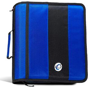 Case-it Iridescent Go Tab Zipper, 2" O-Ring with Removeable 5-Color tabbes, Expanding File Folder and Shoulder Strap and Handle, PS-440-VC, Iridescent in Kuwait