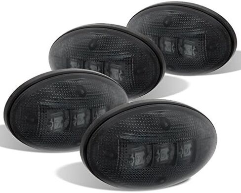 AKKON - For 4 Pcs Smoked Model 1999-2010 Ford F250 F350 F450 Superduty Fender LED Marker Amber Mirror Lights in Kuwait