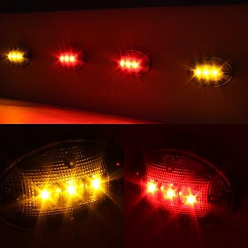 AKKON - For 4 Pcs Smoked Model 1999-2010 Ford F250 F350 F450 Superduty Fender LED Marker Amber Mirror Lights in Kuwait