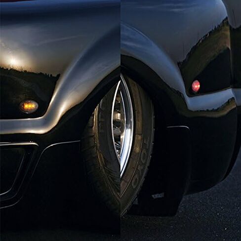 AKKON - For 4 Pcs Smoked Model 1999-2010 Ford F250 F350 F450 Superduty Fender LED Marker Amber Mirror Lights in Kuwait