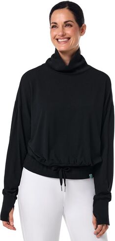 Women's Long Sleeve Turtle Neck Pullover - UPF 50+ Sun Protection - Bay Harbor in Saudi Arabia