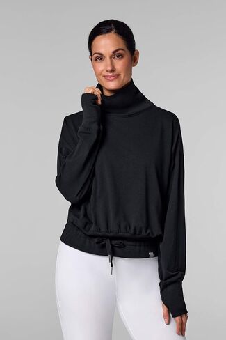 Women's Long Sleeve Turtle Neck Pullover - UPF 50+ Sun Protection - Bay Harbor in Saudi Arabia